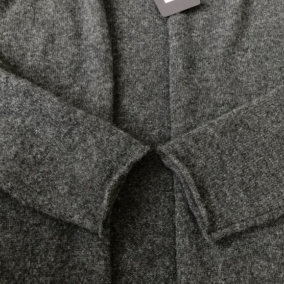 Lusso Heather Charcoal Duster Cardigan Cashmere Size M - Picture 10 of 10